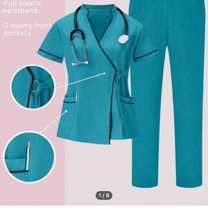 Teal Medical Scrub Set